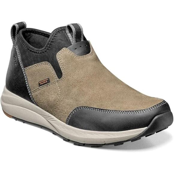 Nunn Bush Men's Slip-On Water Resistant Chelsea Boots Taupe Black Size 10 NWT - Picture 1 of 7
